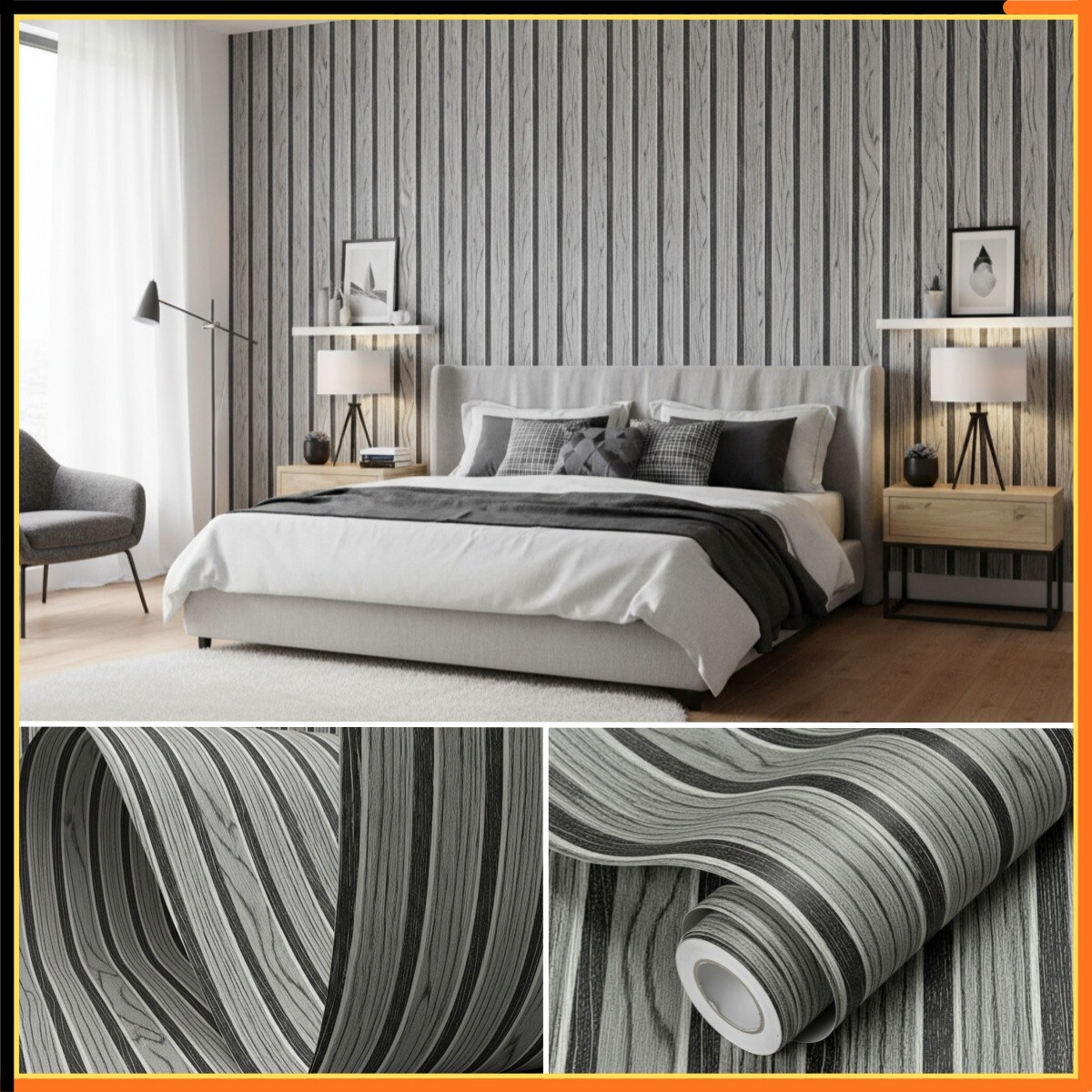 de papel de parede autoadesivo 3d texturizado com   de   falsa,   de descolar e colar,   e durável para resistência ao impacto, para instalar e limpar, medindo   por 5 m, adequado para decoração de casa, como quarto e   com ecrã de tv detalhes 1