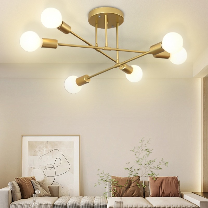 moderno semi-incrustado lâmpada de teto antigo     decorativo iluminação para casa detalhes 1