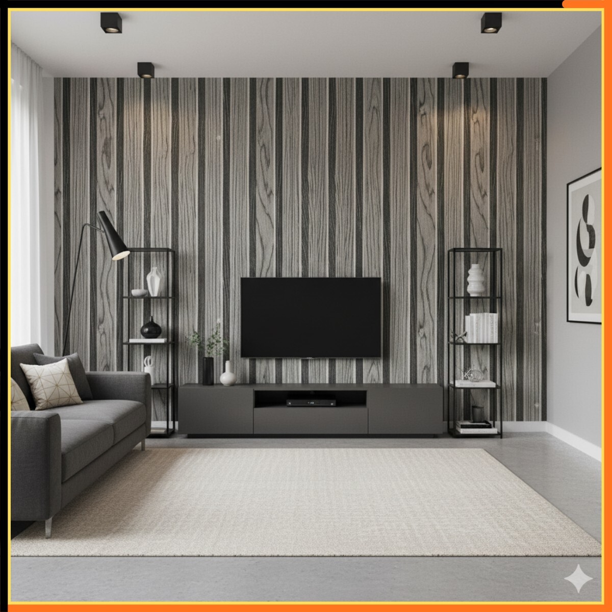 de papel de parede autoadesivo 3d texturizado com   de   falsa,   de descolar e colar,   e durável para resistência ao impacto, para instalar e limpar, medindo   por 5 m, adequado para decoração de casa, como quarto e   com ecrã de tv detalhes 4