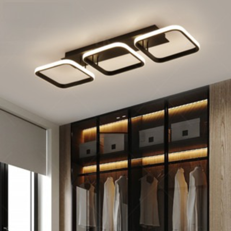 lâmpada de teto triangular led  , metal,   de cor ajustável de 3  , fio  , 85v-265v, para  , quarto, cozinha, iluminação residencial detalhes 3