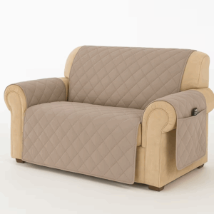 Capa De Sofa Protetora Face Única Com Porta Objetos Matelado