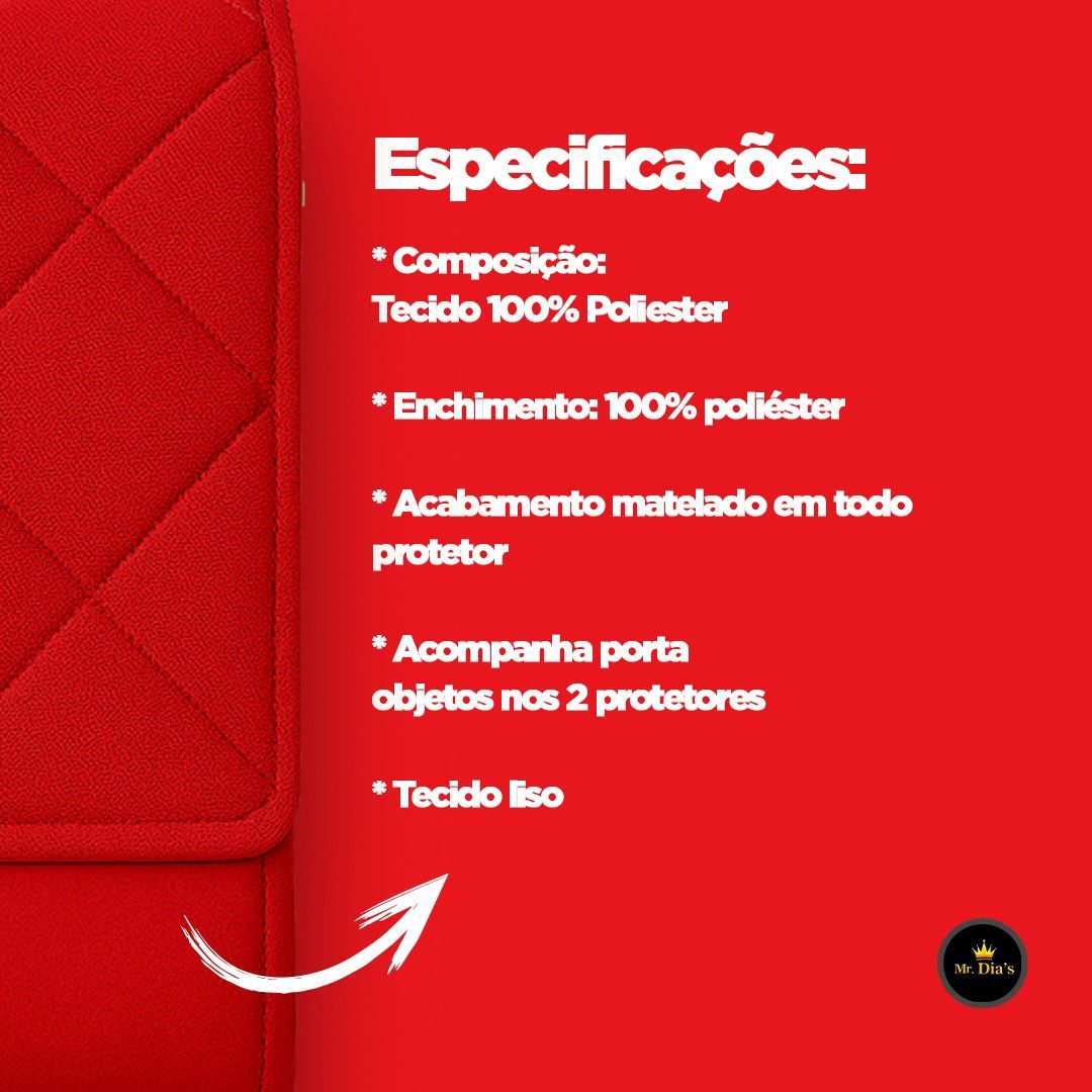 capa de sofa protetora face única com porta   matelado detalhes 2