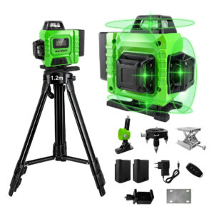 Nível Laser Verde 16 Linhas War Shark 2 Bateria+1.2m Tripé
