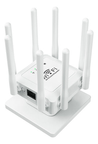 Repetidor Wifi 8 Antenas Amplificador Sinal Potente 300mbps - Imagem 6