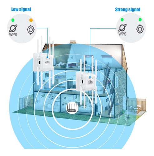 Repetidor Wifi 8 Antenas Amplificador Sinal Potente 300mbps - Imagem 4