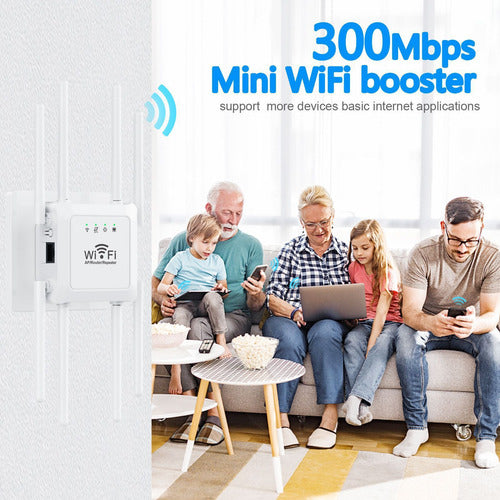 Repetidor Wifi 8 Antenas Amplificador Sinal Potente 300mbps - Imagem 5
