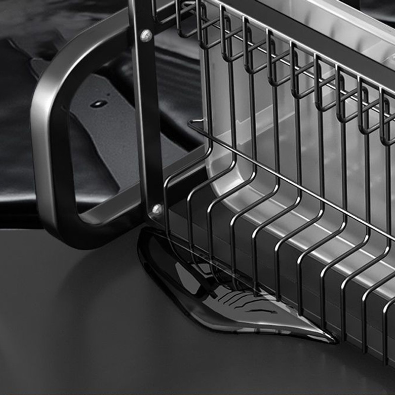 rack de secagem de pratos à   de       e escorredor & suporte para utensílios - organizador durável de plástico e metal para   da cozinha para pratos,   e utensílios - design que economiza   para cozinhas modernas, rack de secagem de pratos para o   detalhes 7